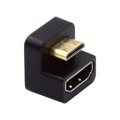 Hdmi Cable - NFHK360度上向き反対U字型バックアングルミニHDMI1.4オス-HDMIメス延長アダプターコンバーター