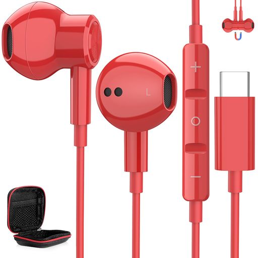 Sound-Isolating Type - タイプcイヤホン有線マイク付きDACチップ内蔵HiFi音質USBTypeCイヤフォン磁気対応iPhone171615/iPadProAir5/iPad10世代/Macbook/GalaxyS25S24
