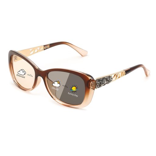 楽天シュガーライトSTORE[FEISEDY]サングラスレディース調光サングラス偏光ファッションクールエレガント紫外線防止UV400カットアウトドア旅行運転用B0144