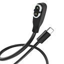 SZSLSHOKZイヤホン用充電ケーブル急速充電AEROPEXAS800OPENCOMM互換骨伝導イヤホン用アクセサリー持ち運び便利良質な素材耐久性1Mブラック(TYPECコネクタ)(2)