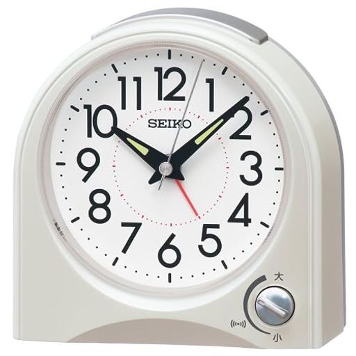 セイコークロック(SEIKOCLOCK)目覚まし時計置き時計アナログ白パール115x115x55MMKR520W セイコークロック(SEIKOCLOCK)目覚まし時計置き時計アナログ白パール115x115x55MMKR520W