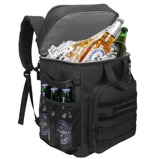 【大容量バックパッククーラー】43 * 29 * 24cmの寸法とたっぷり30Lの容量を備えたこのソフトクーラーは、お気に入りの飲み物を最大28〜32缶(355ml)収納できるように設計されています。 十分なスペースがあるので、冷やした食事、果物、スナック、必需品をすべて便利に保管でき、ハイキング、キャンプ、旅行、またはビーチでの一日に最適です。 【2つの断熱コンパートメントとマルチポケット】2つの断熱コンパートメントが装備されており、飲み物を冷たく保ち、ドライフードを新鮮に保ちます。 このバッグには大容量のフロントポケットと2つのサイドポケットがあり、スナック、電話、財布、さまざまなアクセサリーの整理に最適です。 広々とした内部には、ジッパー付きメインコンパートメント 1 つ、トップジッパー付きポケット 1 つ、フロント用具収納ポケット 1 つ、メッシュサイドポケット 1 つ、クローズドサイドポケット 1 つ、ショルダーストラップカードポケット 1 つ、ボトルオープナー 1 つが含まれています。
