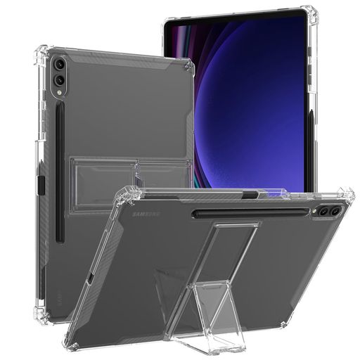 MIIMALL対応SAMSUNG GALAXY TAB S9 ULTRA用ケース サムスン タブ S9 ウルトラ 14.6インチ カバー タブレット用カバー クリア PC+TPU素材 スタンド機能 軽量 薄型 落下防止 ペン収納機能 GALAXY TAB