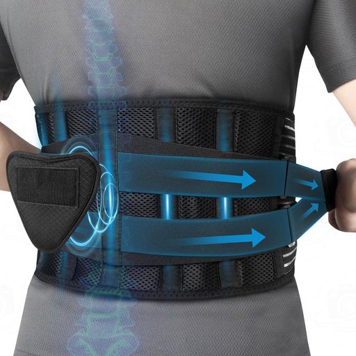 腰サポーター 腰コルセット 強力固定サポート 腰用ベルト メッシュ通気 二重加圧式 スポーツ 仕事用 作業用 男女兼用 Mサイズ HUY1227-07