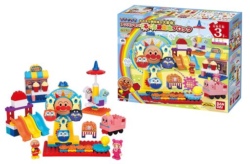 [バンダイ(BANDAI)]BlockLaboブロックラボおおきな観覧車が大変身!アンパンマンくるくる遊園地ブロック対象年齢3才以上それいけ!アンパンマン