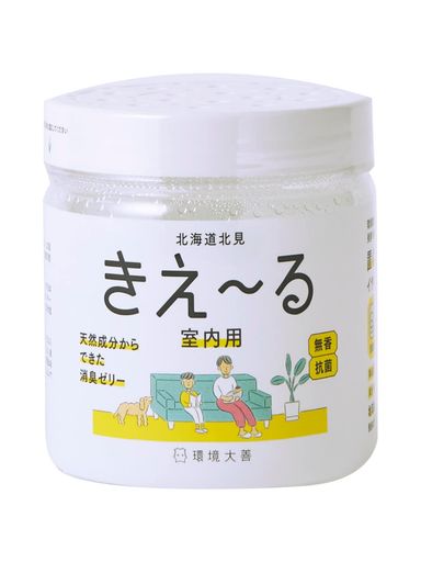環境大善きえ~る消臭剤部屋用お徳用置き型ゼリータイプ無香抗菌無色透明天然成分100%日本製H-KJ-480