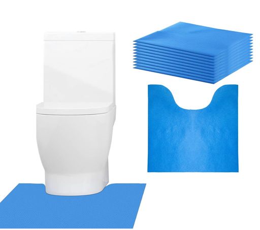 Toiletry Supplies - siawadekyトイレマット使い捨て10枚セット抗菌防臭吸水不織布マットおしっこ吸収床に吸着ズレない床汚れ防止業務用介護用洋式トイレ男性用小便器対応50*55cm