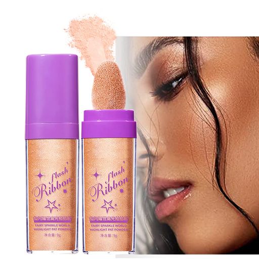 Wimodeハイライターパウダースティック、きらめくハイライト、グロー輝き妖精顔を明るくするためのハイ..