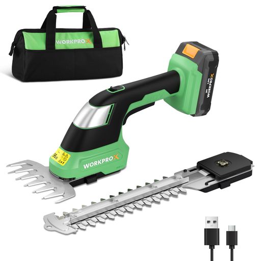 WORKPROX 芝生バリカン 生垣バリカン 20V コードレス 充電式 草刈り機 バリカン刈...
