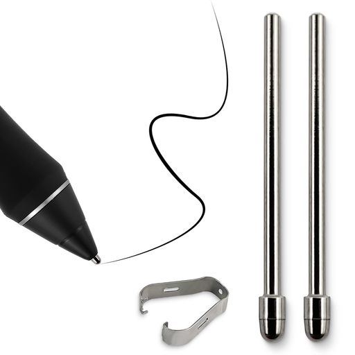 細字のペン先 チタン合金 WACOM PRO PEN 2に対応 摩耗なし ステンレス製 交換用 WACOM CINITQ 16 DTK1660/INTUOS PRO PTH660 WACOM CINTIQ PRO DTH2420に使用可能 2個