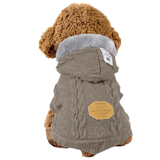 SHUUMEEKAペット服セーターコート冬服犬服コートジャケット袖なしドッグウエアダウンベスト厚手犬服猫服パーカー防寒着防風保温暖かい小中型犬お出掛けお散歩に