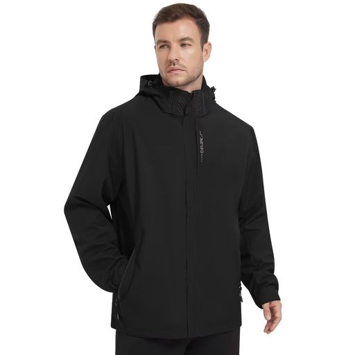 [Sillictor]マウンテンパーカーメンズウインドブレーカージャケット大きいサイズフード付き【防風防寒&..