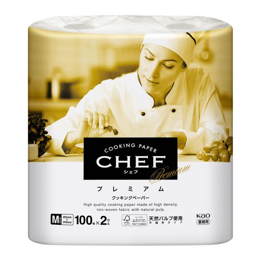 花王プロシリーズ【業務用クッキングペーパー】シェフキッチンペーパープレミアムM100枚x2ロール(花王..