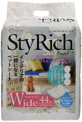 クリーンワン スタイリッチシート リラックスオリエンタルの香り 犬用 ワイド 44枚入(4)