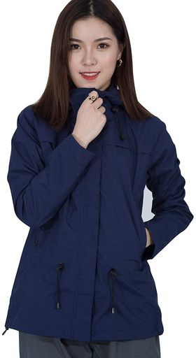 [アラシヤマ]ゴルフレインウェアレディースマウンテンパーカー[防寒・撥水・防風]アウトドアレインコート