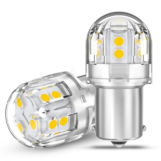 12V-24V車用 S25 シングル球 LED ホワイト 爆光 バックランプ 15連3030SMD BA15S P21W G18 LEDバルブLEDランプ 汎用 高輝度 車検対応 国産車対応 (2個入り)