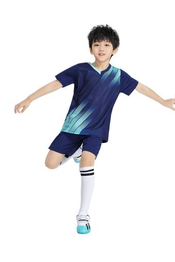 [ZFZTLYEL]キッズサッカージャージフットサル野球ジュニア子供男の子トレーニングウエア上下セット半袖..