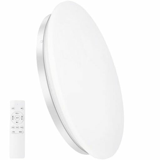 LEDシーリングライト8畳~10畳(38W)4900LM天井照明器具おしゃれ蛍光灯調色/調光タイプ昼光色電球色リモコン付き調光タイプLEDライト豆電球常夜灯モードメモリ機能30分/60分スリープタイマー玄…