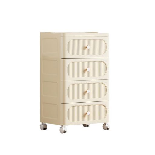 【商品仕様】本体素材:pp サイズ:4段 幅40x奥行32x高さ79cm 5段 40x奥行32x高さ96cm 6段 40x奥行32x高さ113cm 【‌こだわりの素材品質】この収納ケースは、上質な PP 素材を使用して作られています。高品質な素材により、耐久性に優れ、長期間にわたってご使用いただけます。シンプルなデザインで、様々なシチュエーションに適しています。キャスター付きのデザインにより、お掃除や移動が必要な際にも簡単に動かすことができます。 【豊富な収納機能】引き出し式の収納構造で、物の分類収納が可能です。CD や雑貨などの小物はもちろん、厚手の衣類やタオルなどもたっぷりと収納できます。省スペース設計により、ワンルームなどの狭い空間にも完璧に設置可能です。 【どんな部屋にも馴染む色味】全体がクリーム色のシンプルで無地のデザインの多機能タンスです。洋室だけでなく、伝統的な和室にも自然に溶け込み、落ち着いた雰囲気を演出します。シンプルなデザインで、インテリア性の高い見た目でお部屋をより美しく飾ります。 【幅広い適用シーン】ビングルーム、脱衣所、寝室、玄関、洗面所、キッチンなど、様々な場所に設置可能です。