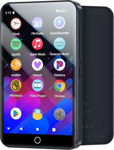 MECHEN160GBMP3プレーヤーAndroid13多機能音楽プレーヤー4インチデジタルオーディオプレーヤーBluetoot..