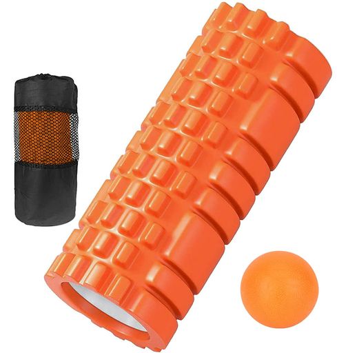 フォームローラー筋膜リリースグリッドフォームローラーヨガポールトレーニングスポーツフィットネスス..