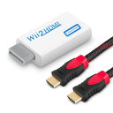 WIITOHDMI変換アダプターWII専用HDMIコンバーター1.8M高速HDMIケーブル付属480P/720P/1080P出力対応3.5MMオーディオ接続可能全てのWII表示モード対応