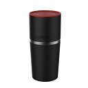 カフラーノ(Cafflano)ポータブルコーヒーメーカー0.47Lアウトドアハンドドリップコーヒーミル粗細調節可ペーパーレスフィルターマグカップ付ブラック9x9...