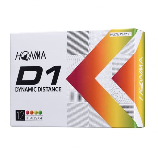 ホンマHONMAD12022モデルBT2201MCマルチカラー3ダース(36球入)ゴルフ公認球HONMA