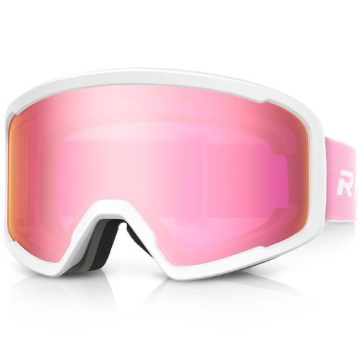 Snowboarding - [RIOROO]スキーゴーグル大人スノーゴーグルメンズスノボゴーグルレディース眼鏡対応スノーボードゴーグルシリンドリカルレンズOTG広視野UVカット防風/暖かい/曇り止めヘルメット対応男女…