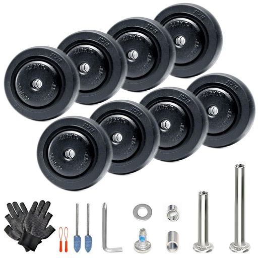 スーツケースキャスター交換静音シリーズキャリーケース車輪補修用スーツケースタイヤ交換用DIY修理キ..