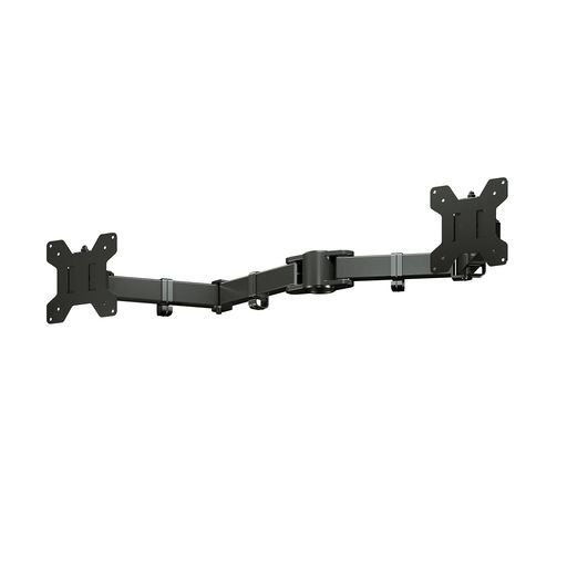 【商品仕様】ポールに設置できるアームです。耐荷重:10kg(一台)▶対応サイズ:13-27インチ▶VESA規格:75x75mm、100x100mm▶アームの穴の直径:3.5cm(説明書がありません。) 【多角度調節】プラスマイナス90°前後傾斜▶プラスマイナス90°左右調節▶360°回転。アームは左右だけなく、前後にも軽々と動かすので、画面との距離が調整可能になります。それに、特定のニーズに合わせて横向きと縦向きを切り替えることもできます。 【2画面PC作業】モニタースタンドやモニター台の代わり、本モニターアームは2画面作業することを実現でき、スペースを大きく節約します。また、ケーブルクリップがあるので、ケーブルを簡単に整理&amp;保護し、見た目はスッキリとなります。作業面を解放し、机上スペースを活用し、仕事の効率がアップ! 【多場所適用】既存の家具(メタルラックやパソコンラック)などの柱、倉庫内の支柱や重機などのポール部になども設置可能です。(対応範囲内のポールに限ります。