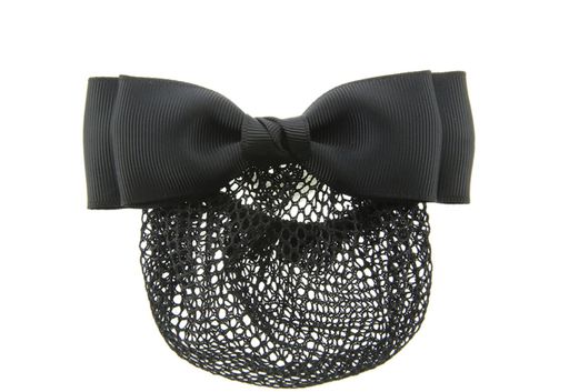 バレッタタイトリボン【シニョンバレッタリボン】シンプルリボン就活オフィス冠婚葬祭お葬式お団子ネッ..