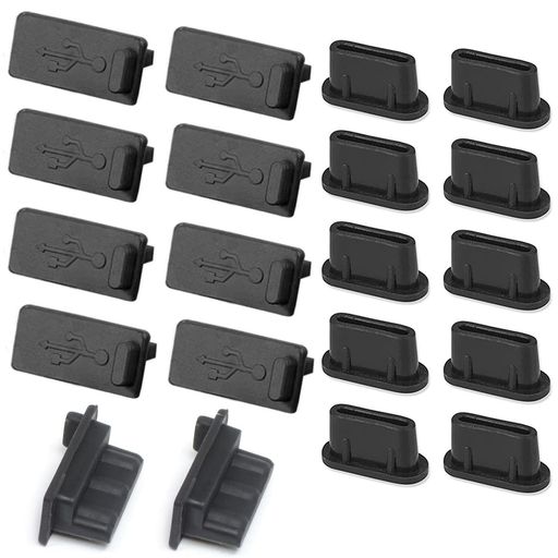 VSuRingType-CUSB-Aポートコネクタ防塵保護カバー・キャップ柔らかいシリコンタイプメスUSB2.0/USB3.0USBAタイプUSBコネクタカバーキャップUSBポートハブケーブル防塵防湿防錆
