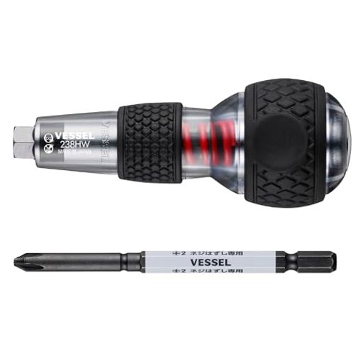 適合ビットサイズ:対辺6.35mm グリップ径:41mm 全長:105mm 原産国:日本 RoHS10物質対応