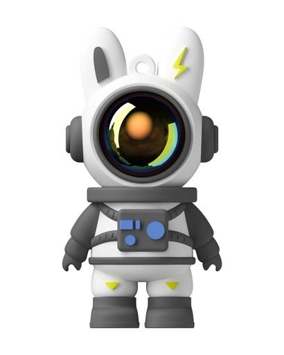 【令和新型】USBメモリ可愛い宇宙ウサギの形カラフル面白いフラッシュドライブUSB2.0対応キャップ/ストラップホール付き小型耐衝撃耐熱防水防塵(2.0)