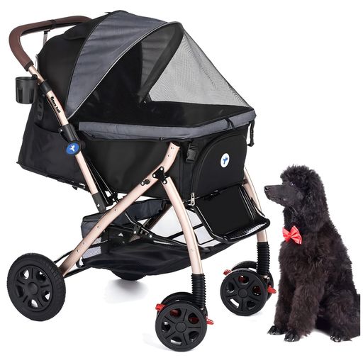 「双方向ハンドル」Totoroballペットカート犬バギー4輪犬用かーと小型犬中型犬猫多頭ペットキャリーカ..