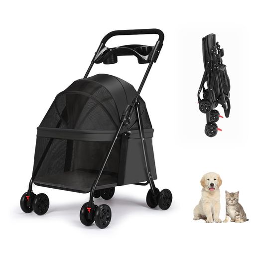 xinxin-homeペットカート折りたたみ式コンパクト収納ペットカー軽量通気性夏暑さ対策散歩お出かけ抜け..