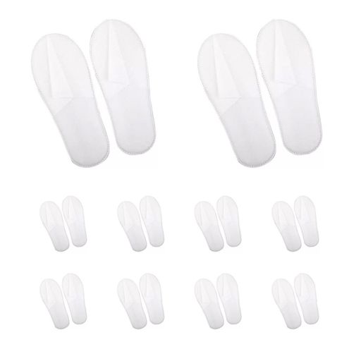 [Asng]使い捨て10足セットホワイト室内履きホテル来客用個別包装業務用病院用使い捨てセット男女兼用