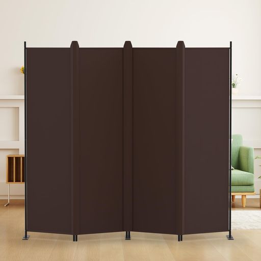 KELIXUパーテーション間仕切り4連自立式衝立カバーストリップ付き高さ1.8mx幅2.28m布タイプ折りたたみ..