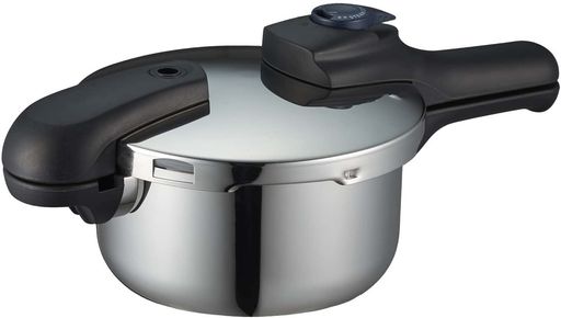 サイズ(約):全長380x幅210x高さ165mm 本体重量(約):1.8kg 材質:本体/ステンレス鋼、はり底/アルミニウム合金・ステンレス鋼、ふた/ステンレス鋼、取っ手/フェノール樹脂(耐熱温度150度) 原産国:中国 底の厚さ:4.2mm 作動圧力:高圧100kPa、低圧60kPa 寸法:18cm 満水容量:2.5L サイズ(約):全長380x幅210x高さ165mm 本体重量(約):1.8kg 材質:本体/ステンレス鋼、はり底/アルミニウム合金・ステンレス鋼、ふた/ステンレス鋼、取っ手/フェノール樹脂(耐熱温度150度) 原産国:中国 底の厚さ:4.2mm 満水容量:2.5L 寸法:18cm 作動圧力:高圧100kPa、低圧60kPa