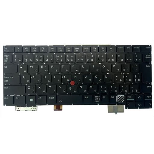HSSDTECH 黒 日本語キーボードバックライト付き LENOVO 用 ThinkPad X1 Carbon 12th Gen 21KC 21KD(ブラック)Keyboard Backlight