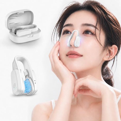 鼻美顔器鼻用美顔器emsノーズクリップ鼻クリップ低周波パルス5段階調整Type-C充電式15分自動オフ軽量17g専用ケース付き鼻ケア美鼻ケア男女兼用