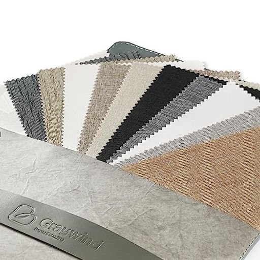 Cotton （Patterned Cloth） - Graywind1級遮光スクリーン生地見本