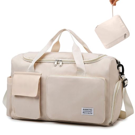 1~3泊大容量&amp;拡張旅行バッグ:サイズ:L48xD21xH30cm(拡張後:H42cm)2段階で容量を調整できるので、旅行の目的や荷物の量に合わせて使い分けることができます。5つの多機能ポケットが旅の荷物をスマートに整理。タブレットやA4サイズのノートはもちろん、大型15.6インチのノートパソコンでも楽々収納します。大きなポケットの中に濡れたものと乾いたものに分けられた小さなポケットがあり、濡れず、濡れたタオルやアメニティの収納に非常に適しています。小さなポケットには小物を収納できます。 4WAYで使い方:ボストンバッグは手持ち・斜め掛け・ワンショルダー・スーツケースに固定と4WAYのスタイルでライフスタイルに合わせた様々な使い方が可能です。 持ち運び便利&amp;軽量:このキャリーオンバッグ はたったの420gという軽量設計で、旅行中の移動もラクに持ち運びができ疲れにくいです。使わない時はコンパクトに折りたためるので、保管も簡単。サブバッグとしても大活躍します。 防水性と耐摩耗性の素材:旅行バッグ は耐久性が高く、撥水効果のあるオックスフォード生地を採用しているので急な雨でも安心。傷もつきにくく、シワもできにくい。