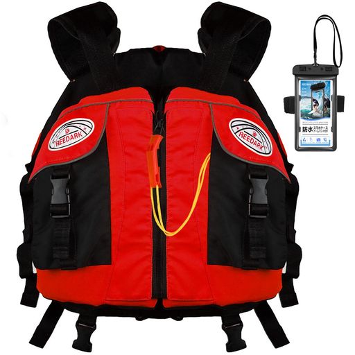 適応身長(約):145cm~190cm、適応体重(約):40KG~100KG、 適用ウェスト(約):最大訳115cmまで着用可能、 青、黄、赤と橙4色 ストラップ&amp;アームバンド两用 IPX8防水スマホケース付き、 初期浮力:7.5KG、24時間後:7.0KG(-0.5%)、 股下ベルト、ホイッスルと日本語取扱説明書付き、