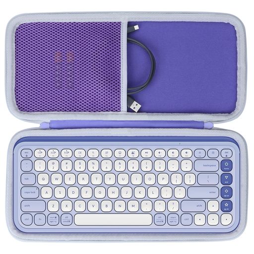 Lebakort収納ケースと互換性のあるLogicoolロジクールPOPICONKEYSK680GRK680OW薄型Bluetoothワイヤレス..