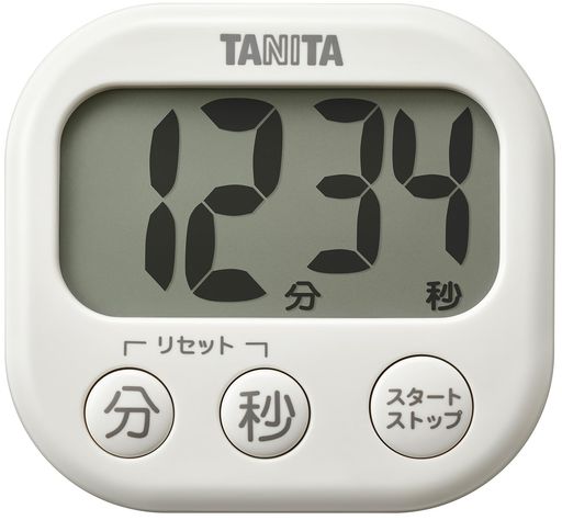 デジタルタイマー 抗菌でか見えタイマー アイボリーTD-429-IV