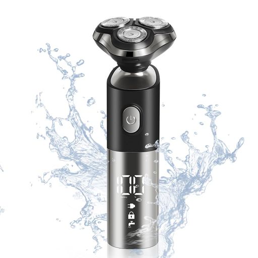 シェーバー 髭剃り 回転式 ひげそり 電気シェーバー 電動 メンズシェーバー 男性用 IPX6防水 お風呂剃り 電動シェーバー USB充電式 父の日/敬老の日プレゼント 日本語説明書付き