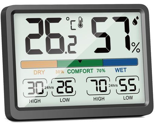 NOKLEAD温湿度計温度計湿度計デジタル温湿度計室内温度計快適表示最高最低温湿度表示°C/°F切り替えLCD..