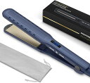 【2023新型】ストレートヘアアイロンプロ仕様MAX230°C18段階温度調節ストレート&カール2WAYVAPAKAヘアストレートナー髪サロン美容家電ヘアケア痛まないLCD液晶モニター360度回転コード軽量ポ…(2)